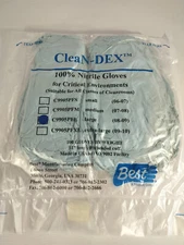 50 Pair Showa Best CleaN-DEX  12” Nitrile Gloves Large Size 8-9 for Cleanrooms