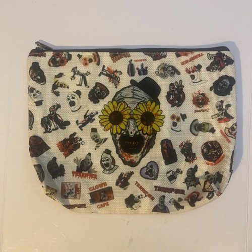 ART The Clown Terrifier Large Makeup/Travel/Utility/Stash Bag Zipper Horror Case - Picture 2 of 17