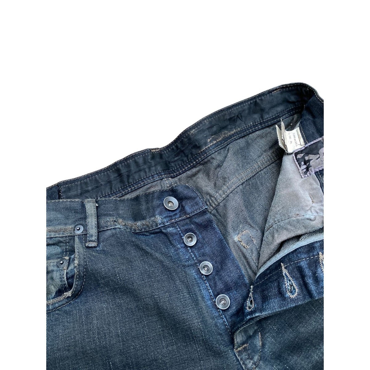 Rick Owens Vintage Olmar and Mirta Waxed Denim Jeans Heavy Rick Owens Vintage Olmar and Mirta Waxed Denim Jeans Heavy