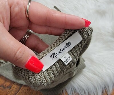 Top Madewell Side Tie Knit - Taille M - Couleur Ivoire - Coton - Occasion Très Bon état