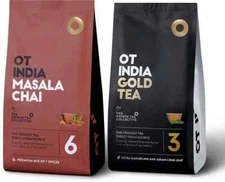 OT INDIA Masala Chai with Mix of 7 Spices & Gold tea with Darjeeling 250GX2