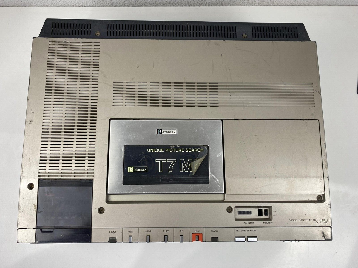 Vintage Sony Betamax SL-T7ME Video Cassette Recorder VCR | eBay