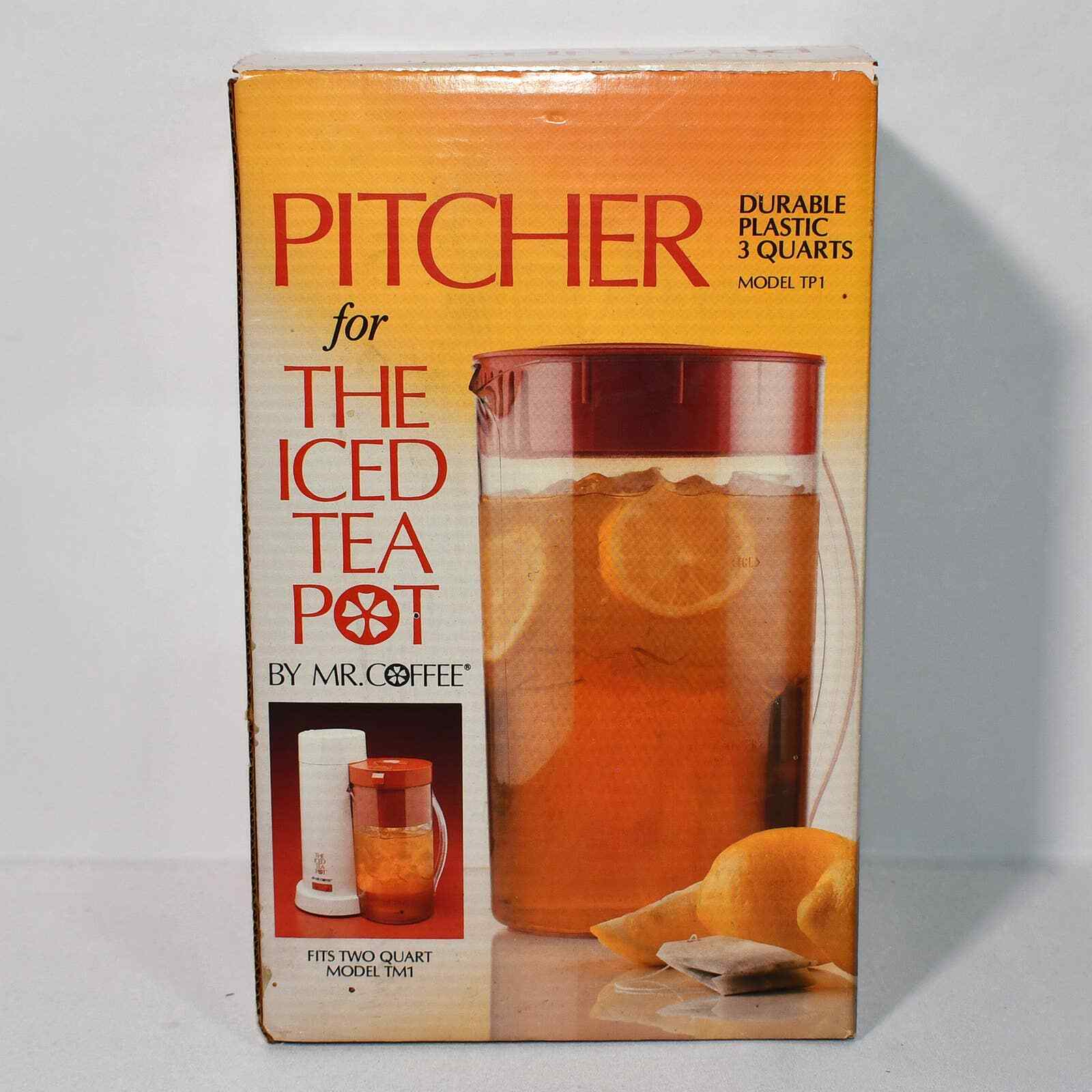 Mr Coffee Iced Tea Maker 2 Quart Replacement Pitcher Red Models TM1 , TM1P 1223! eBay