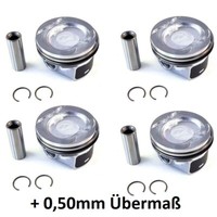 Kolbenset +0,50Mm ÜBermaß FüR VW Passat 1.4 TSI LPG CKM Bluemotion 03C107065BN
