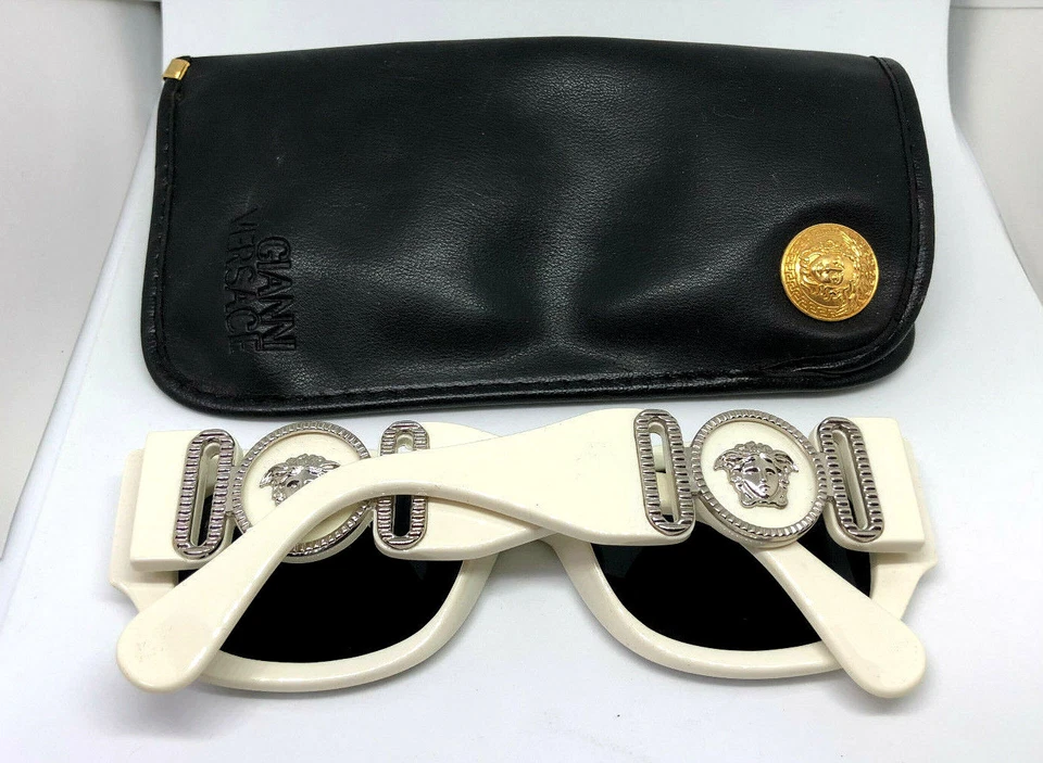 RARO!! Gafas de sol Gianni Versace Mod.413/B Col.850 vintage Rihanna Migos 220726 Foto 3 de 4