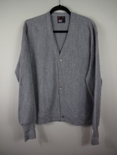 Robert Bruce Cardigan Sweater Adult Size XL Gray Long Sleeve Made In USA Vintage