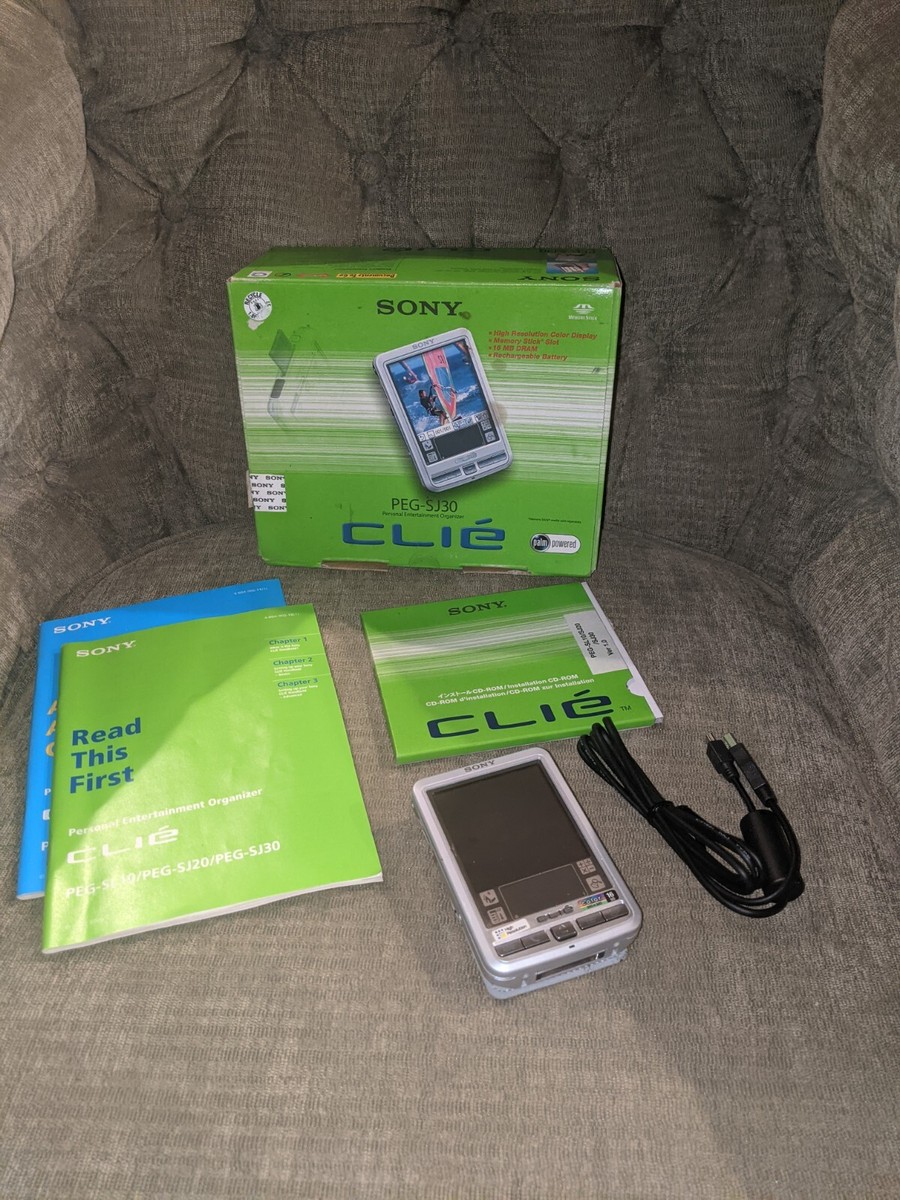 Sony Clie PEG-SJ30/U Handheld Palm OS 4.1 Vintage | eBay
