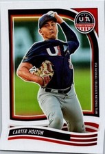 2024 Panini Stars and Stripes #93 Carter Holton Rookie Card RC Atlanta Braves