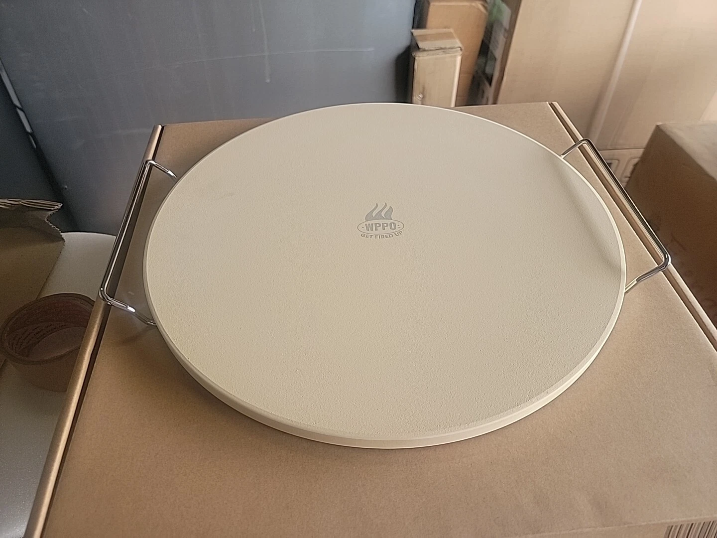WPPO WKST-15R 15" Round Cordierite Pizza Stone with Handles
Opens in a new window or tab