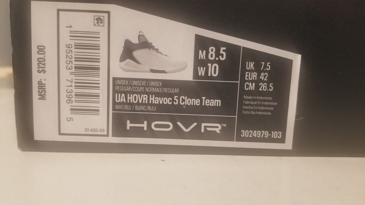 Under Armour UA HOVR Havoc 5 Clone Team Basketball Shoes  display picture 1