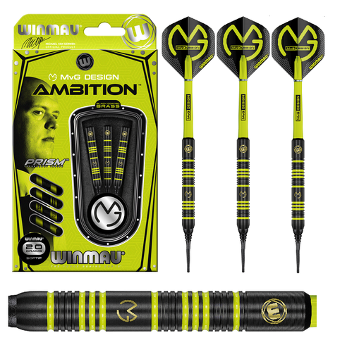 24g Fléchettes Winmau Michael Van Gerwen Ambition 24g - Pointes