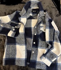 Fab rik Button Up Flannel/jacket Size Large