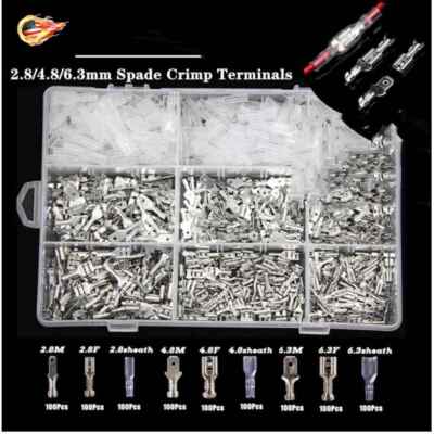 Gl Terminals Set Silver Terminals Set Electrical Wire 315/900x Crimp Connectors Male ...