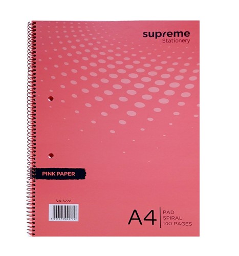 A4 Refill Pad 8mm Ruled Margin 70 Sheets 140 Page 80gsm Paper Notepad-Pack of 10 - Picture 7 of 14