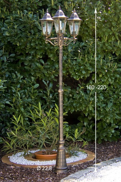 Lanterna da giardino in vetro per esterni foto 2