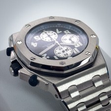 Audemars Piguet Royal Oak Offshore Chronograph 42mm Blue Dial Mint Complete Set 7