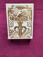 Gold Split Spades Playing Cards Deck David Blaine NEW SEALED