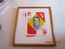 Monte Irvin Signed art Work 1951 topps 