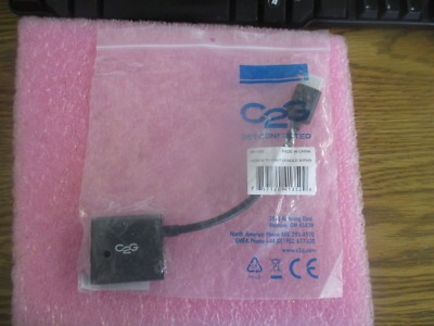 C2G Model: 41350 HDMI to VGA F Dongle with Power Cable. New Old Stock 