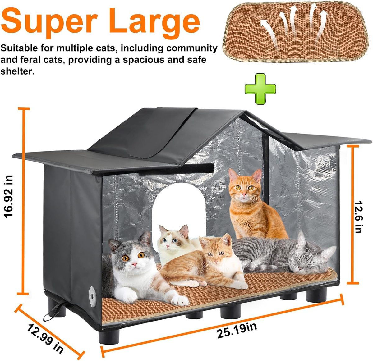 Feral Cat Shelter Cooler Stray Cats Cooler Cat House Outdoor