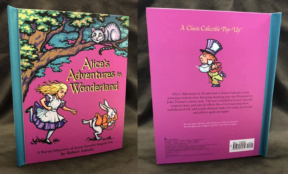 Robert Sabuda SIGNED AUTOGRAPHED Alice's Adventures in Wonderland HC Pop-Up NEW - Image 2 of 3