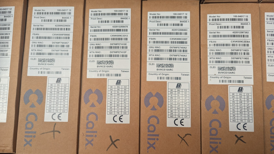 Calix 844GE-1 Fiber GPON ONT Router GigaCenter-100-04017-New In Box-Lot ...