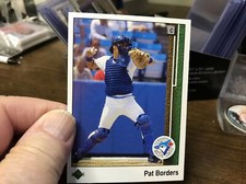 1989 Upper Deck #593 Pat Borders RC - NM-MT