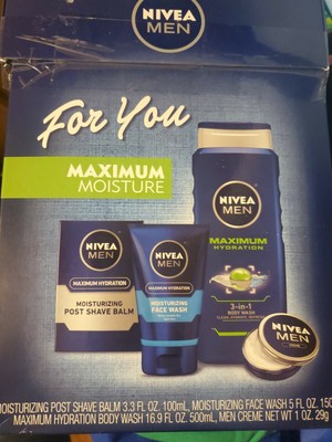 Nivea Men Feeling Fresh Protect & Care 4-Piece Gift Set Maximum Moisture 