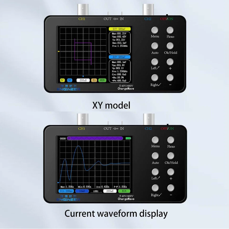 Portable Handheld Digital Oscilloscope 2 Channels 50Msa/s 2MHz With Probe T7N7 - Image 2 of 4