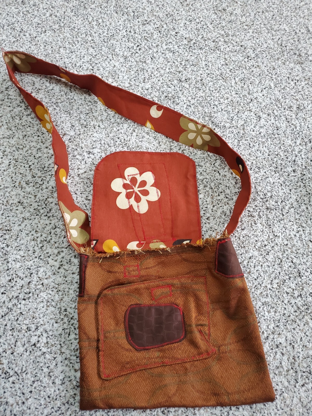 Crossbody Shoulder  Purse Boho Patchwork Artisan … - image 10