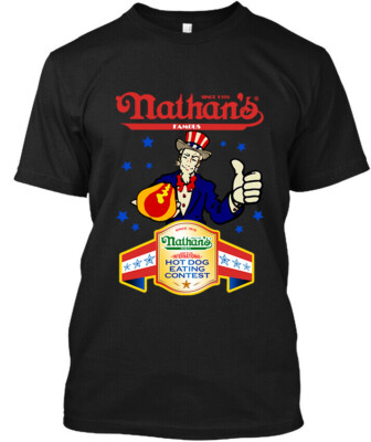 Limited Nwt Joey Chestnut Nathan's Hot Dog Eating Contest Retro T-Shirt
