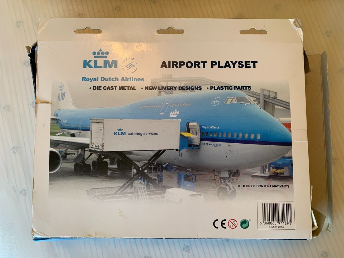 KLM Die Cast AIRPORT Play Set 747-400