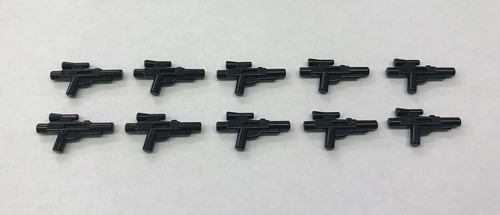 10 X STAR WARS BLASTER MINIFIGURE GUNS WEAPONS BUILT FOR LEGO MINIFIGURE - Afbeelding 1 van 1