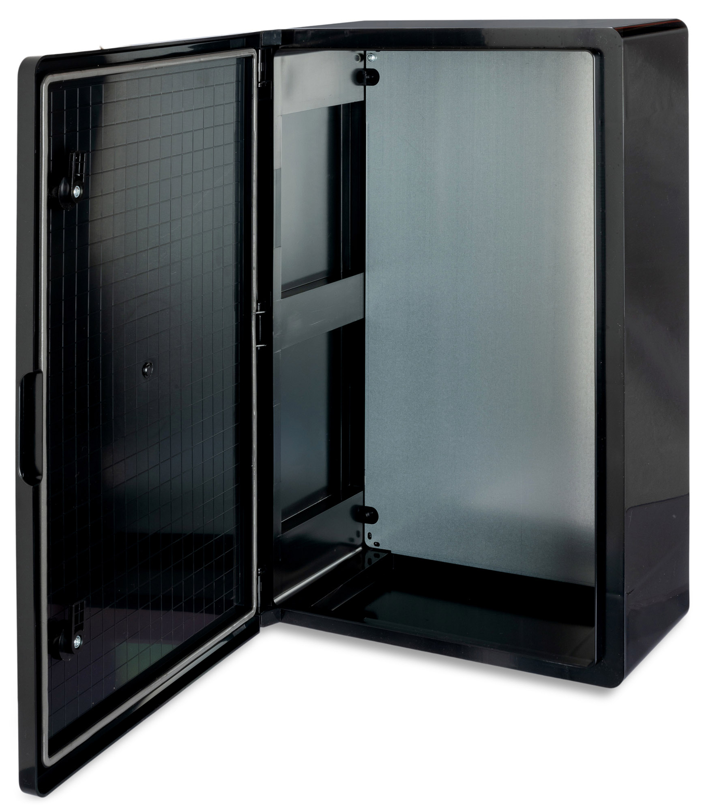 BOXEXPERT Carcasa Armario Pared Fleet 600x400x200mm Negro ABS IP65 Cerrable