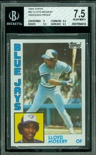 1984 TOPPS LOA # 92 LLOYD MOSEBY HEAD IN WINDOW PROOF BGS 7.5 2ND FINEST GRADE*
