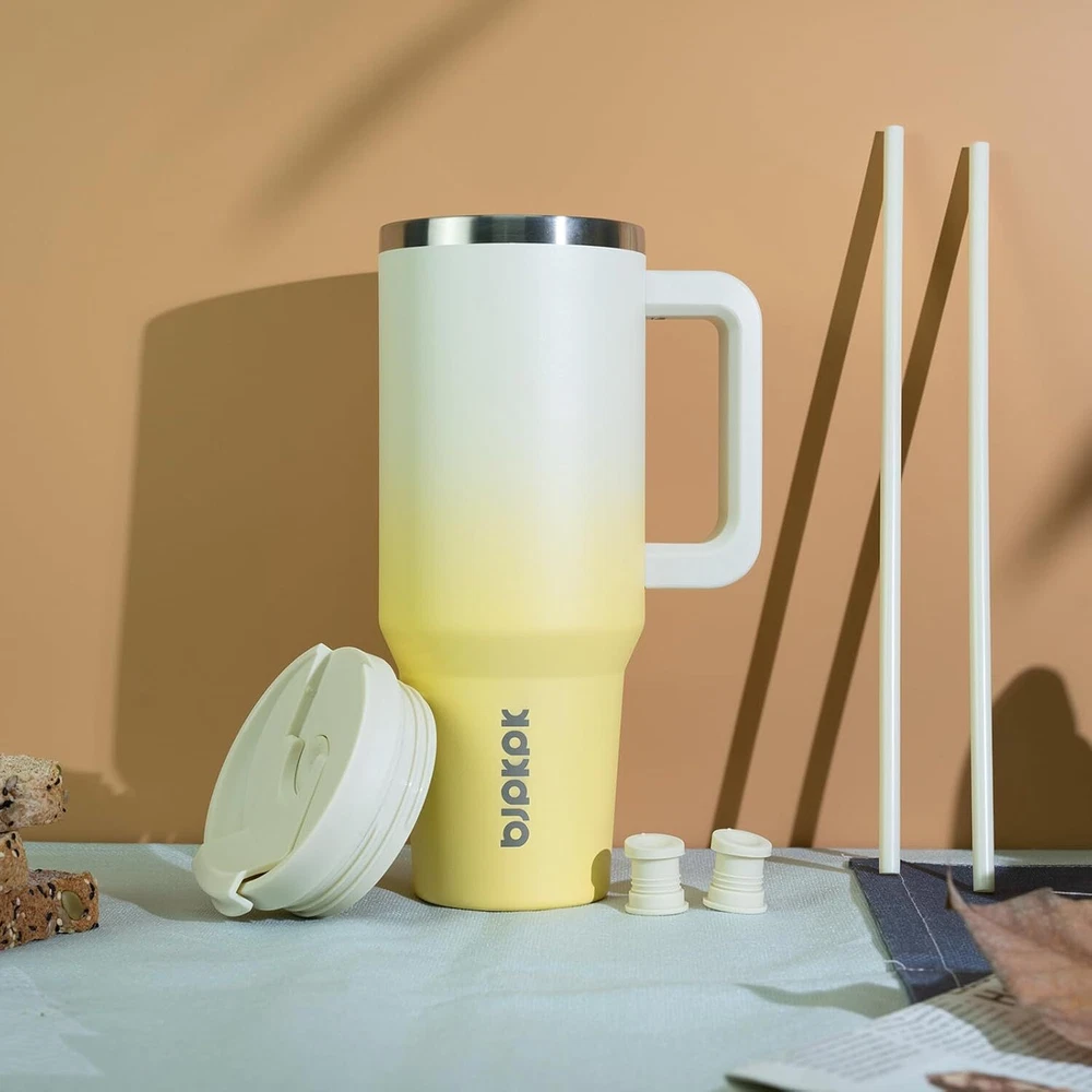 Tumbler with Handle and Straw 30 Oz Insulated Tumbler Cups with Lid Stainless Tumbler with Handle and Straw 30 Oz Insulated Tumbler Cups with Lid Stainless
