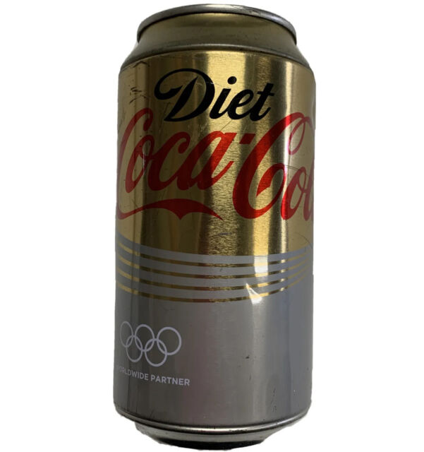 Coca Cola Diet Coke Olympics Metal Can Money Box Tin Mancave Collector Item