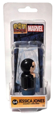 Marvel Jessica Jones Pin Mate #64 Wooden Collectible Bif Bang Pow The Defenders