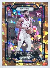 2023-24 Prizm Markquis Nowell Orange Cracked Ice Rookie Refractor SP RC #300 NBA