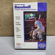 General Admission Time Out Sports Baseball PC Game Windows Big Box