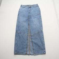 Wild Fable Denim Jean Maxi Skirt Size 2 Front...