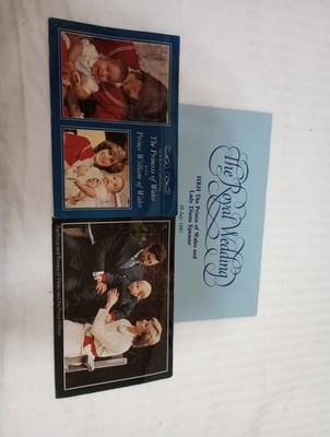 Lot Of Three Princess Diana And Family Themed Items-Post Cards & Wedding Invite