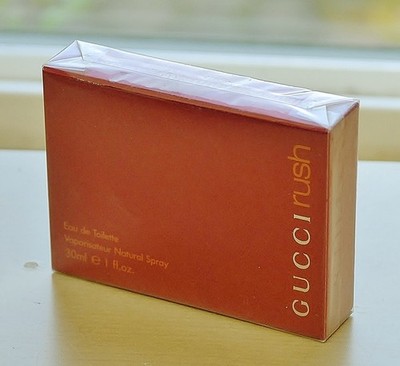 Vtg GUCCI RUSH by GUCCI  spray EDT 1 oz 30 ml  Scannon FIRST FORMULA SEALED