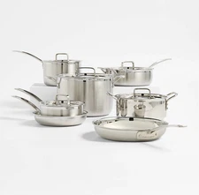 Cuisinart MultiClad Pro Tri-Ply 12-Piece Stainless Steel Cookware Set, NEW