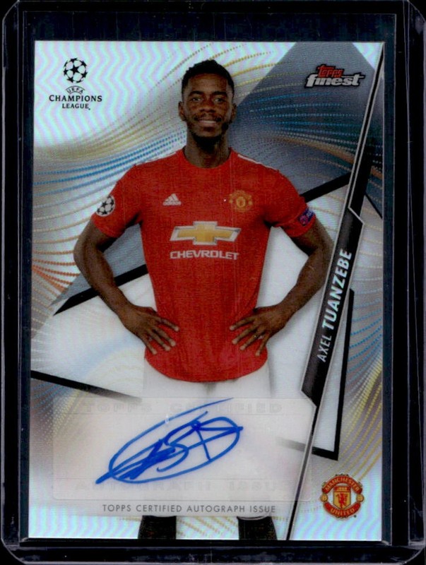 2020 Topps Finest UEFA Axel Tuanzebe Auto Autograph #FA-AXT Man U