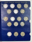 1916-1930 PDS Standing Liberty Silver Quarter Starter Set ~ 12 Coins With Album