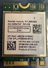 Realtek RTL8852BE M.2 2230 WiFi 6 802.11ax Bluetooth 5.2 Wireless Card