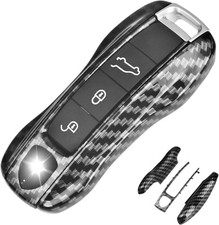 QBUC for Porsche Key Fob Cover, 3-Piece Painted Key Shell Compatible with Porsch