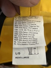 Helly Hansen Highliner 70500 PVC Waterproof Workwear Bib Pants Yellow L