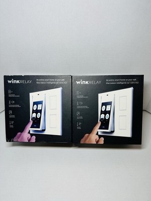 2x Lot Wink Relay Wall Switch Smart Home Controller 4.3 Touchscreen